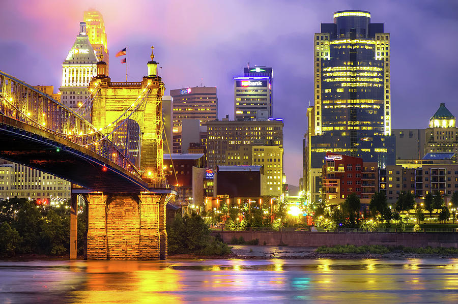 Cincinnati Downtown Skyline Photograph