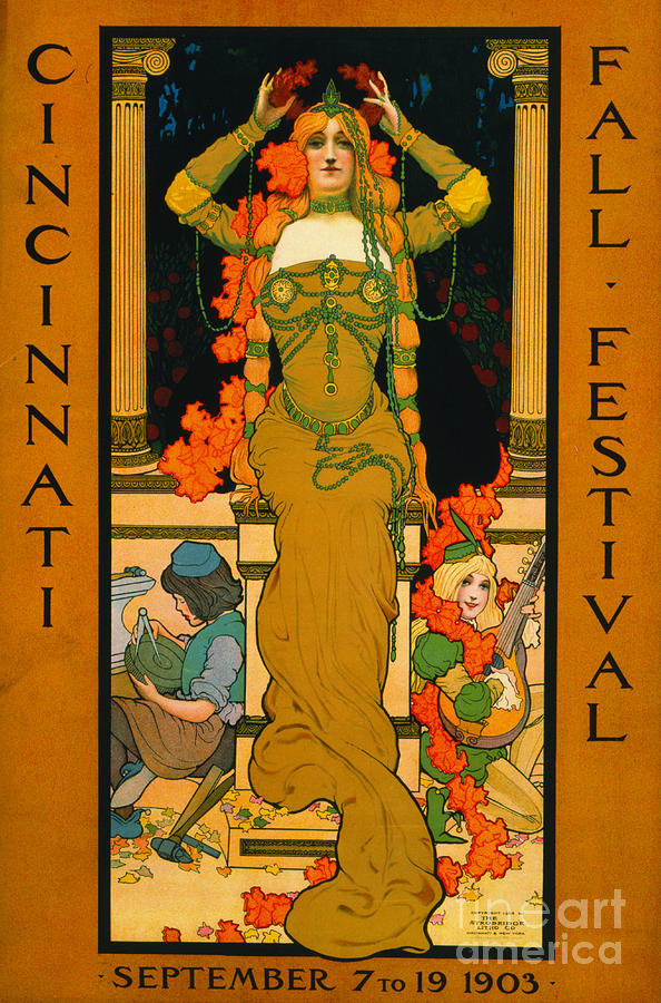 Cincinnati Fall Festival 1903 Photograph by Padre Art