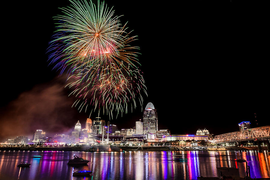 Cincinnati Fireworks Photograph