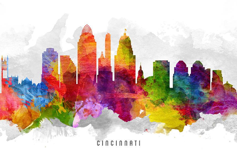 Cincinnati Ohio Cityscape 13 Painting