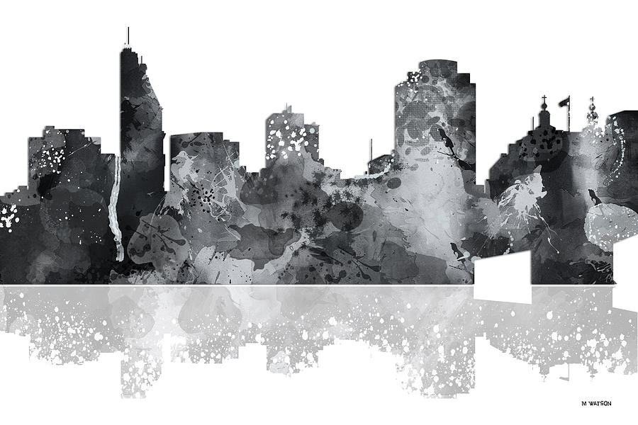 Cincinnati Ohio Skyline Digital Art by Marlene Watson