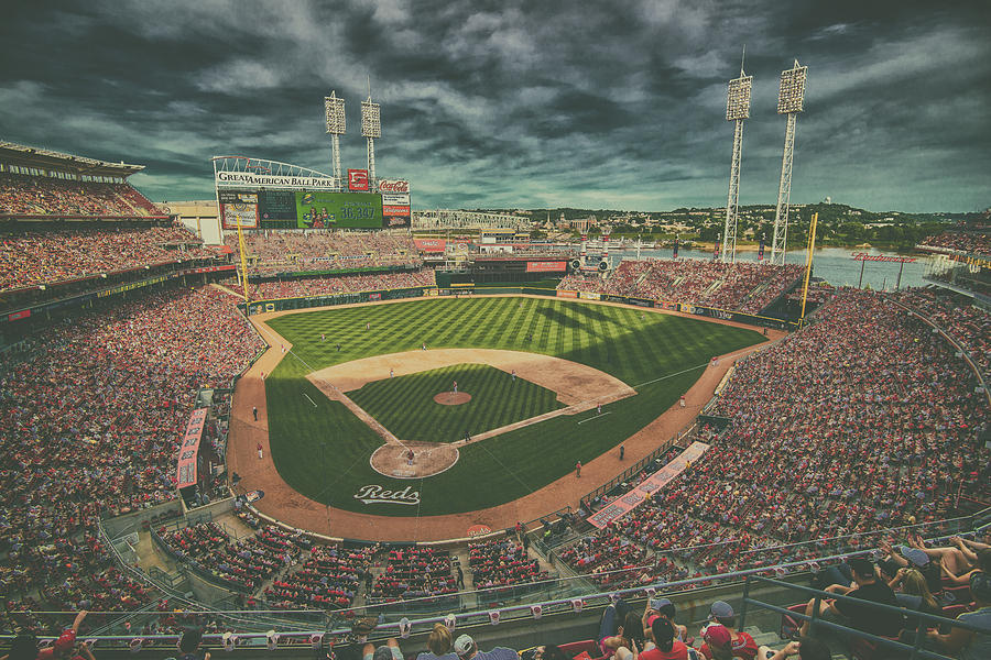 Cincinnati Reds Photograph - Cincinnati Reds Great American Ballpark Creative 5 by David Haskett II