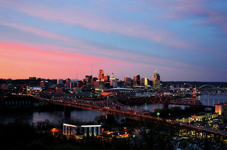 Cincinnati Photograph - Cincinnati Skyline by Nicole Boesenberg