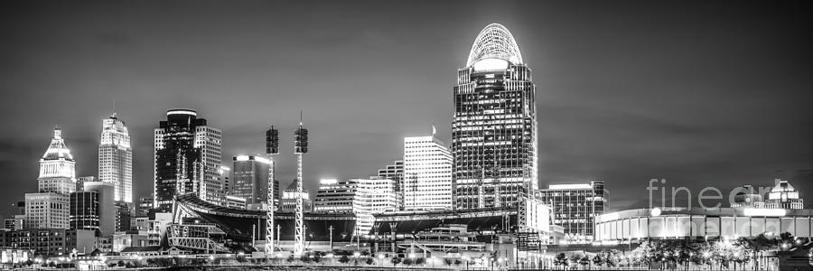 Cincinnati Skyline Panorama Picture Photograph by Paul Velgos