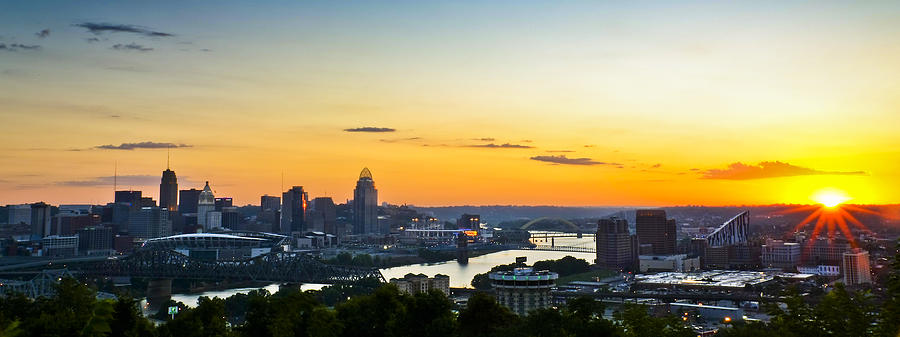 Cincinnati Sunrise II Photograph by Keith Allen