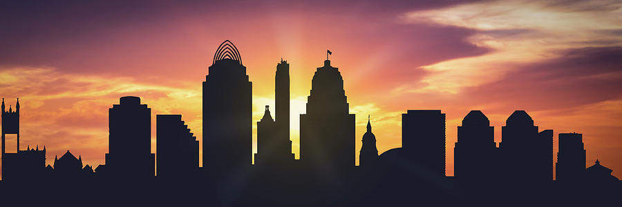 Cincinnati Sunset Usohci-pa01 Digital Art