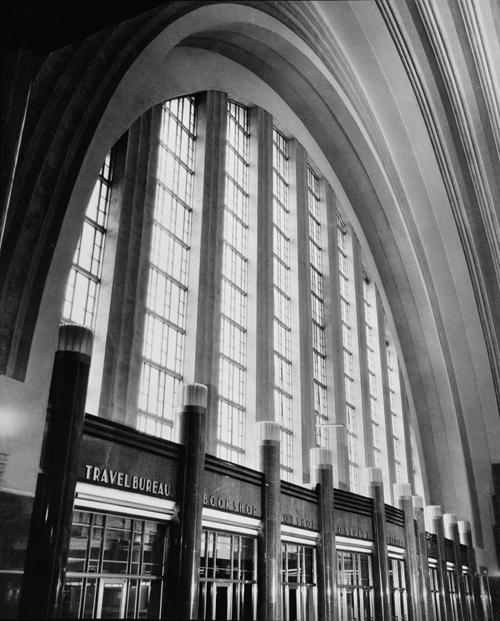 Architecture Photograph - Cincinnati Union Terminal, West Wall by Everett