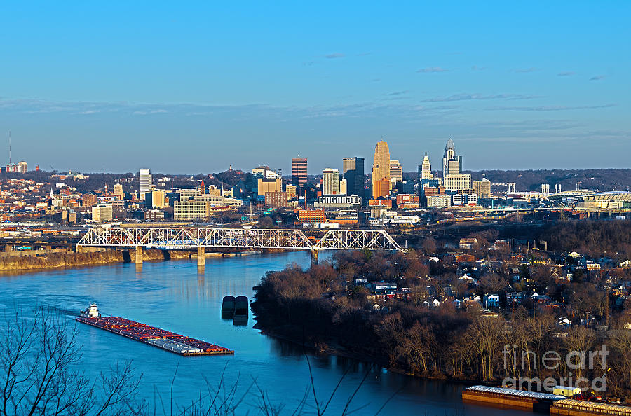 Cincinnati View from the west Photograph by Keith Allen