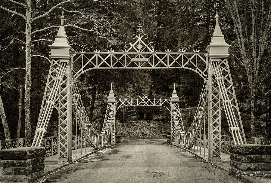 Bridge Photograph - Cinderella Bridge, Millcreek Park by David Pilasky