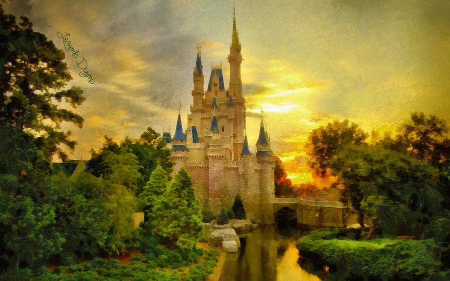 Cinderella Castle Style Da Digital Art by