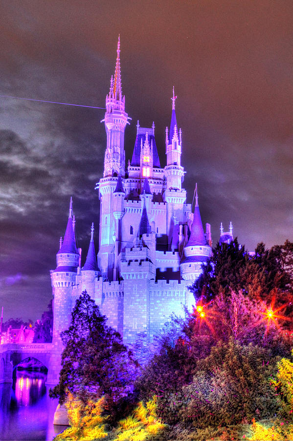 Cinderella's Castle Winter Photograph by Rachel Crozier