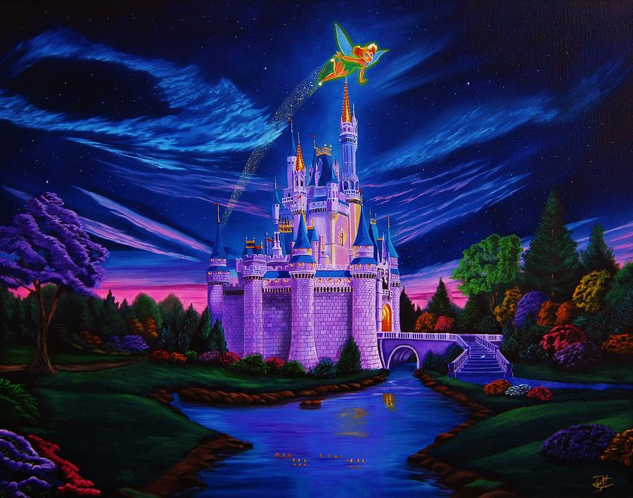 Cinderella's Castle Painting by Robert Steen