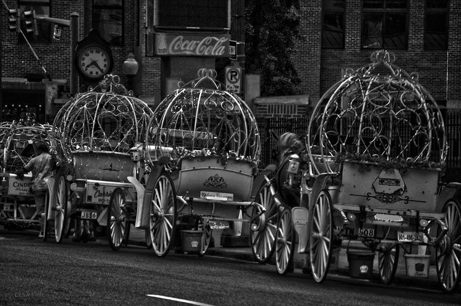 Cinderellas Convoy BW Memphis Tn Photograph by Lesa Fine
