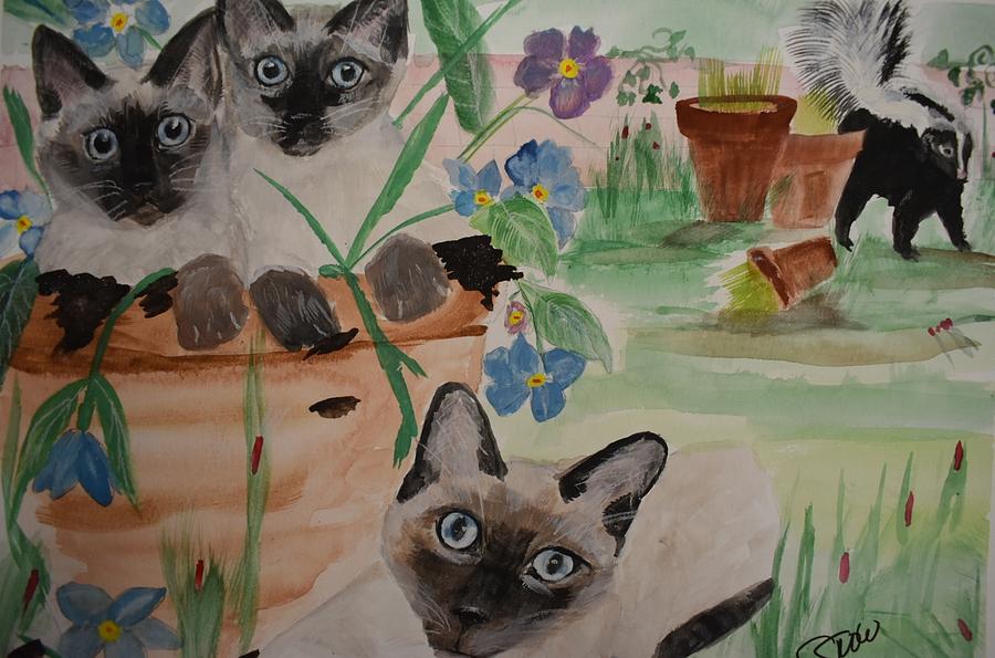 Cindys Garden Painting by Susan Voidets