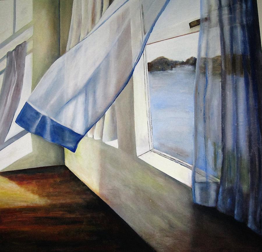 Landscape Painting - Cindys Window by Eileen Kasprick Landscape Painting - Cindys Window by Eileen Kasprick