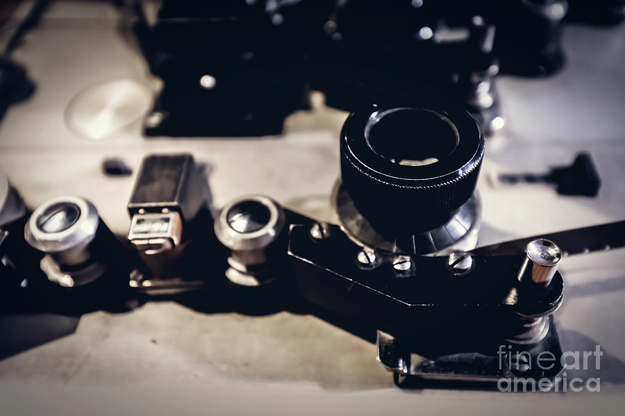 Cinematic equipment in a close-up. Photograph by Michal Bednarek