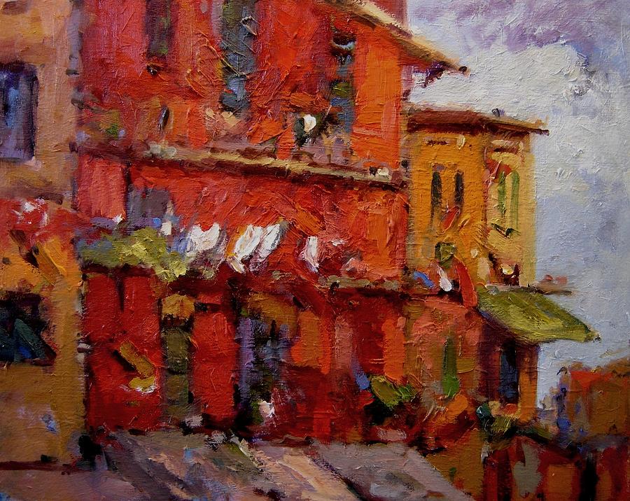 Cinque Terre Painting - Cinque colors by R W Goetting