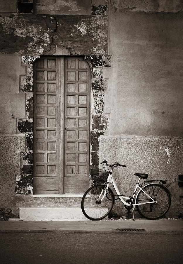 Cinque Terre Monterosso bike Photograph by Songquan Deng