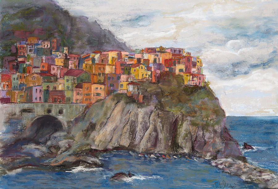 Cinque Terre Painting by Patricia Maguire