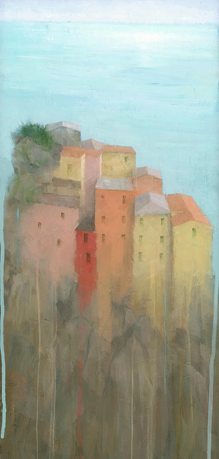 Cinque Terre Painting by Steve Mitchell
