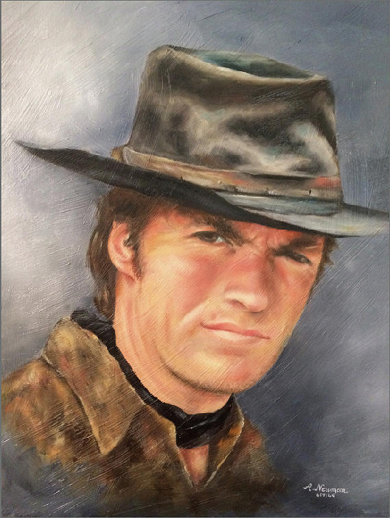 Cint Eastwood Painting by Arlene Newman - Fine Art America