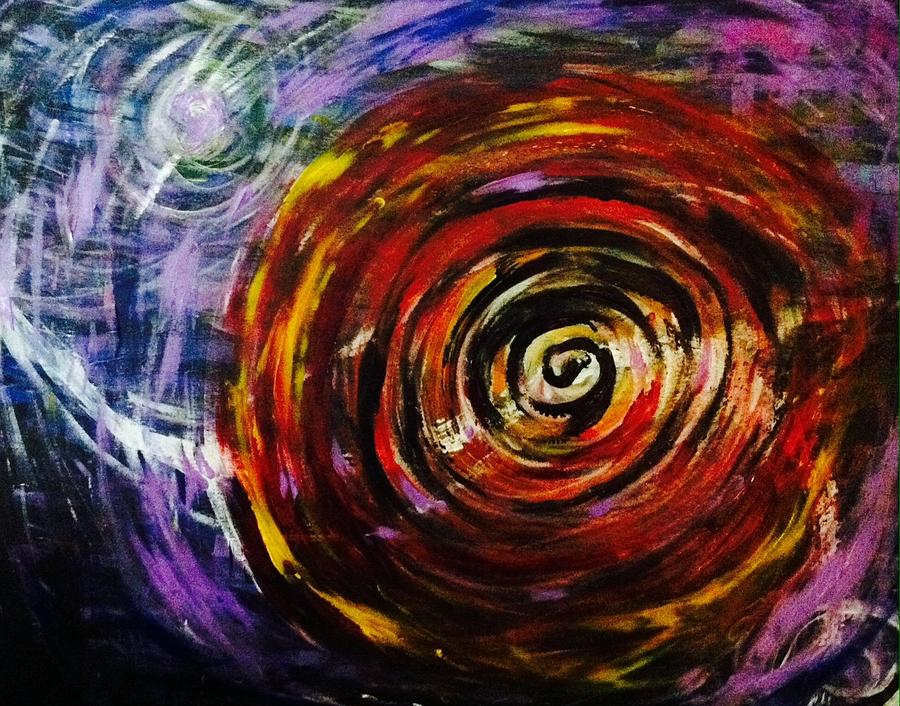 Circle abstract 6 Painting by Hae Kim