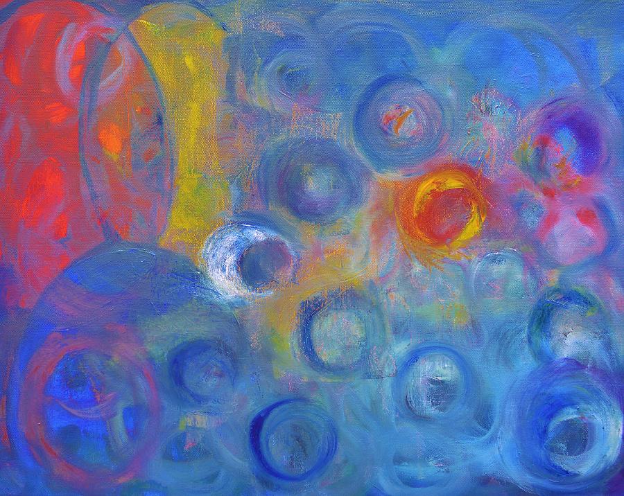 Circle Abstraction Painting by Marla McPherson