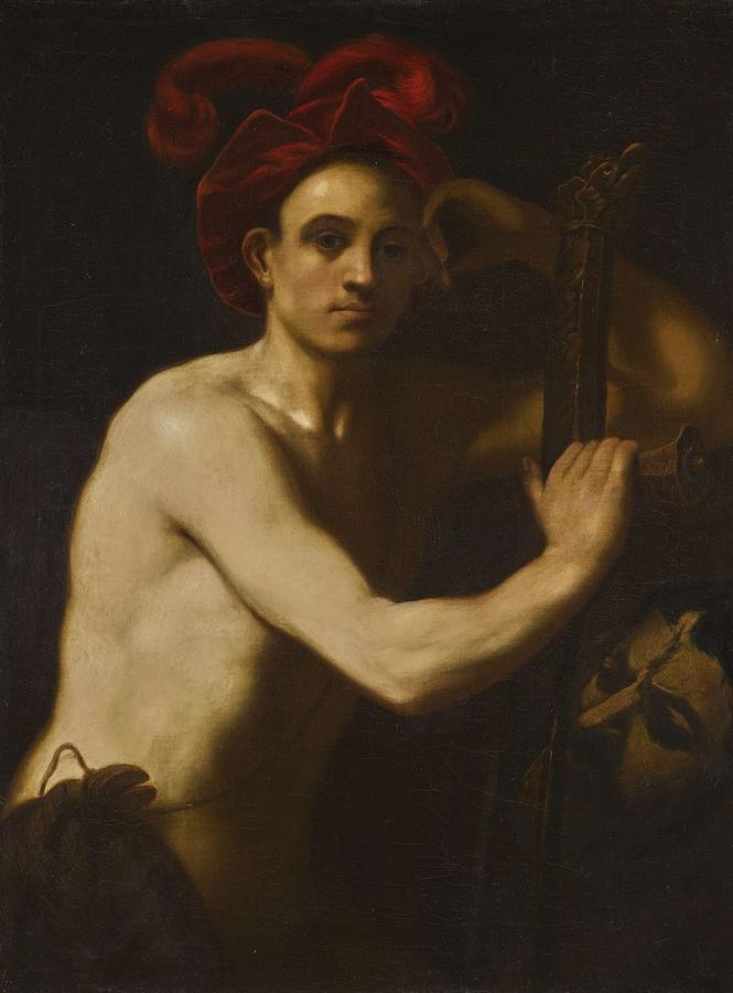 Circle of Anton Raphael Mengs DAVID WITH THE HEAD OF GOLIATH Painting ...