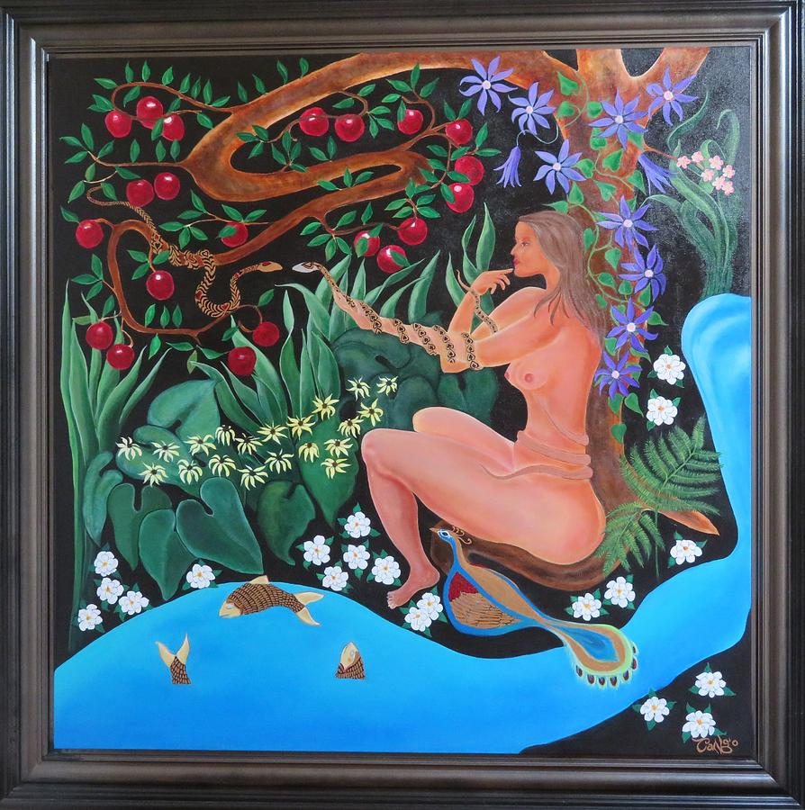 Eve Painting - Circle Of Insanity by Ron Tango Jr Eve Painting - Circle Of Insanity by Ron Tango Jr