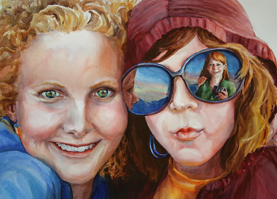 Circle of Sisters Painting by Carolyn Epperly