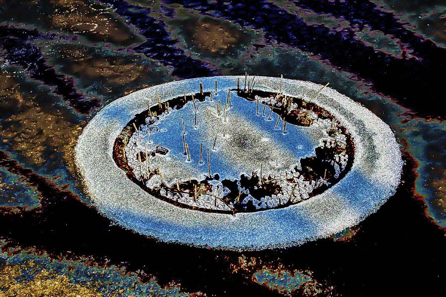 Circle of Snow Photograph by Bill Wiebesiek