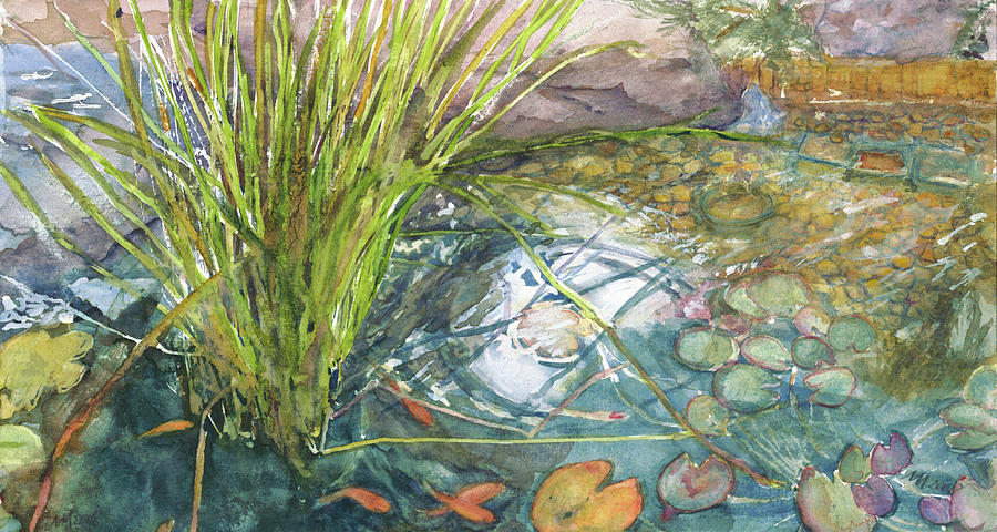 Circle Pond Painting by Madeleine Arnett