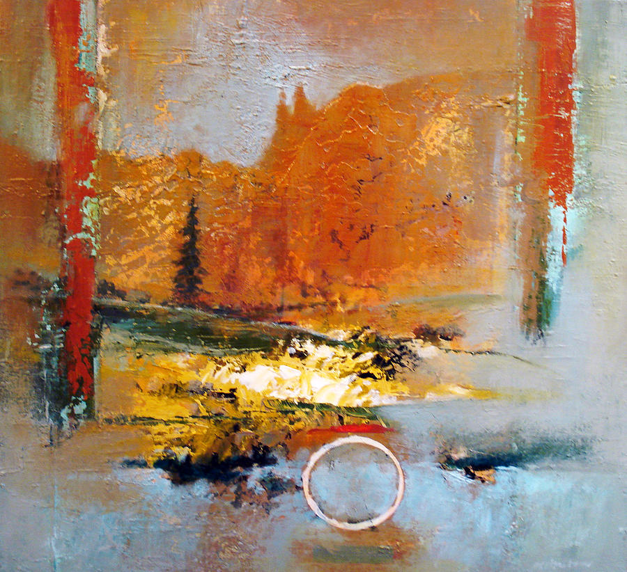 Abstract Painting - Circled Memory by Dale  Witherow