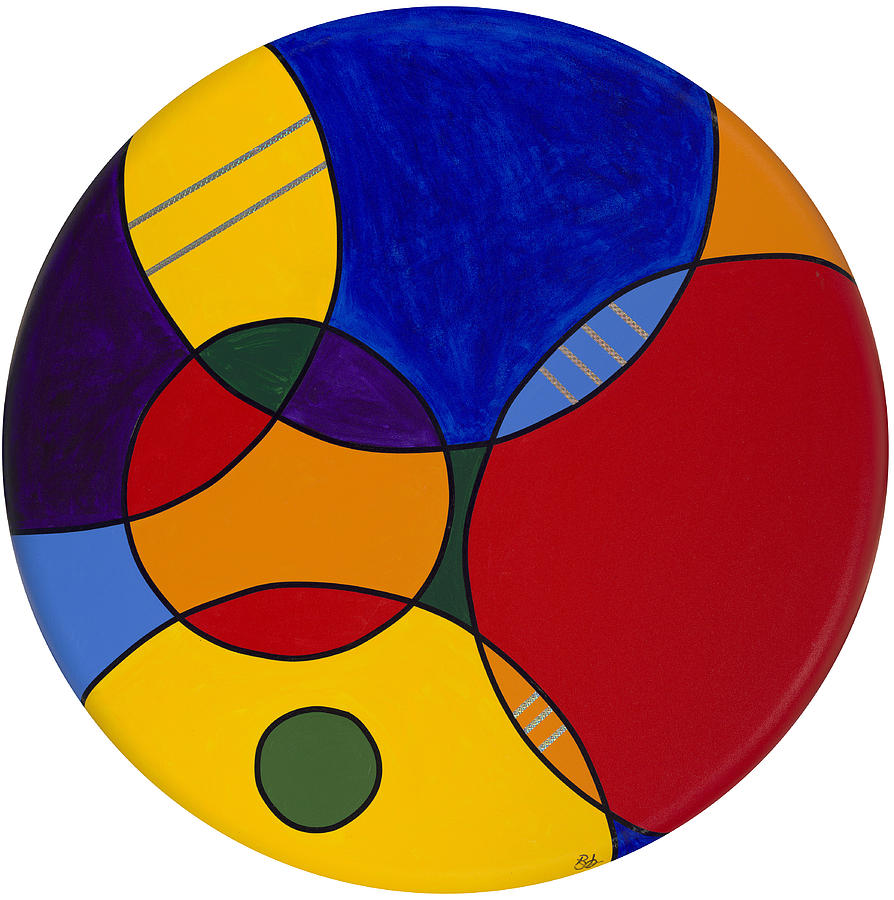 Circles Abstract 1 Painting  by Patty Vicknair