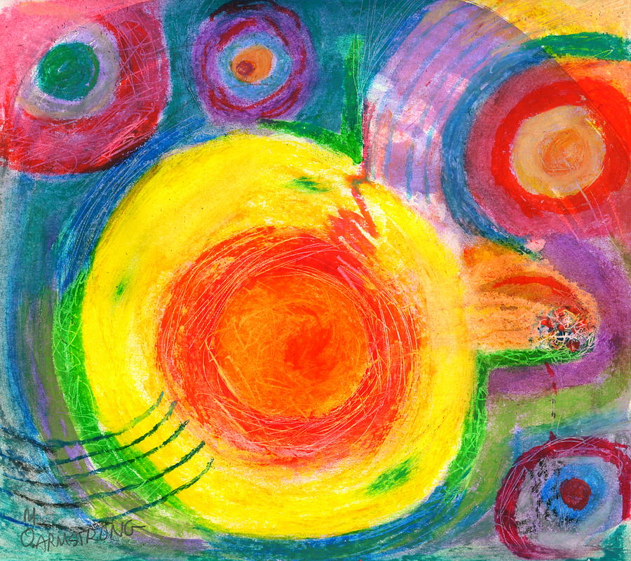 Circles AI Painting by Mary Armstrong