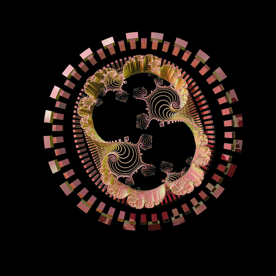 Circles and Lace Digital Art by Rosalie Scanlon