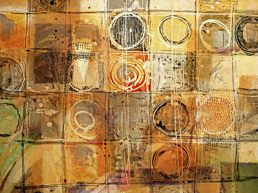 Circles and Squares Painting by Lutz Baar