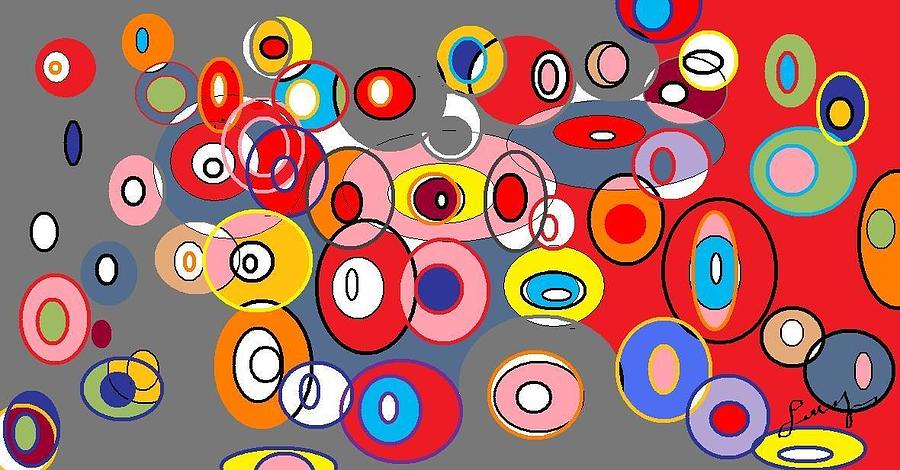 Circles Circles 1 Digital Art by D Perry