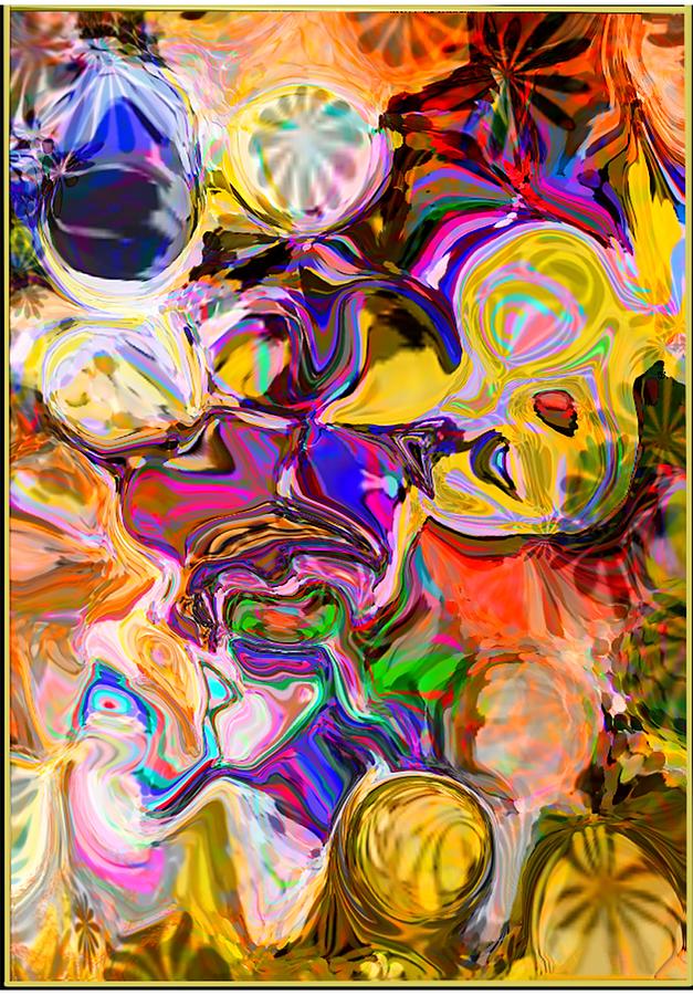 Lemon Digital Art - Circles In Color by Tori Pollock
