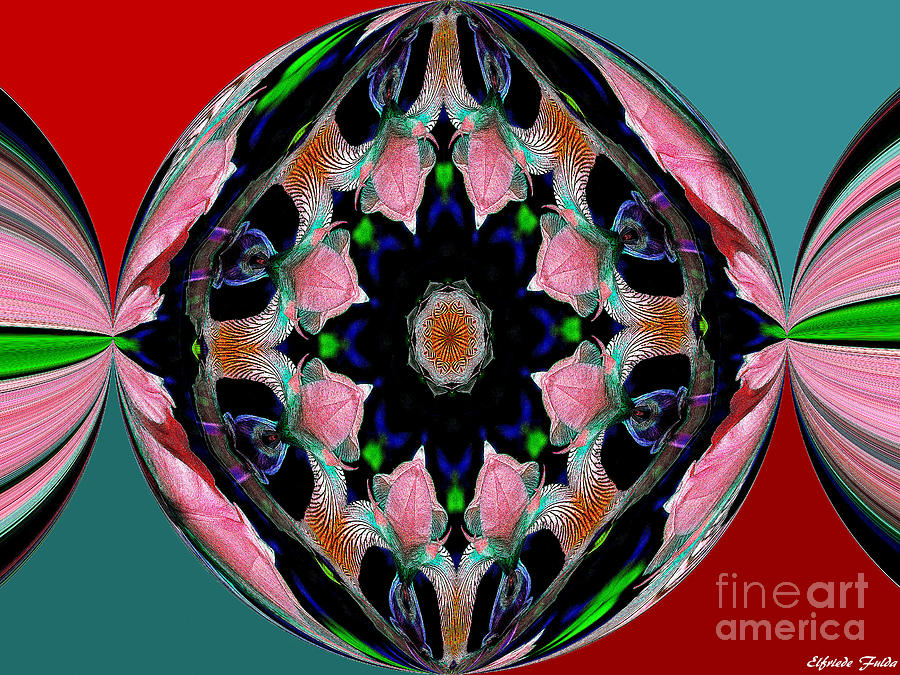 Circles of Color Mixed Media by Elfriede Fulda