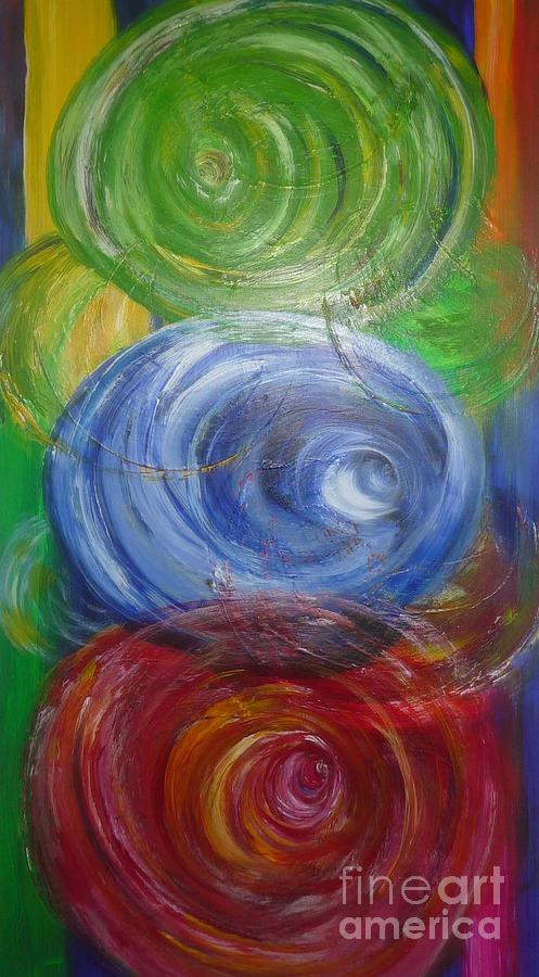 Concentric Joy Painting by Sarahleah Hankes