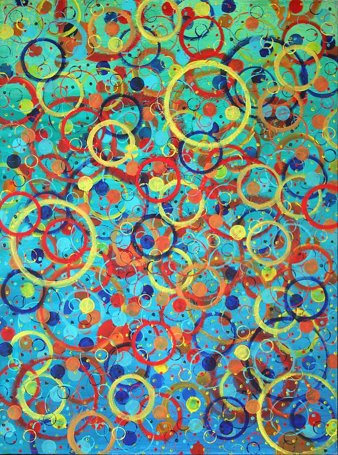 Circles Painting by Theresa Bendzius | Fine Art America