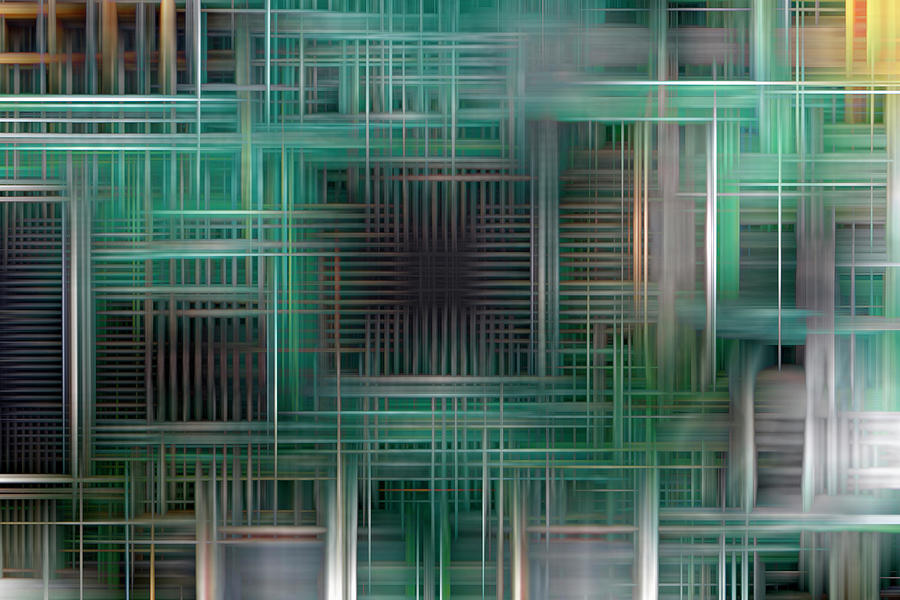 Abstract Photograph - Circuit Board Lattice 2 by Kevin Round