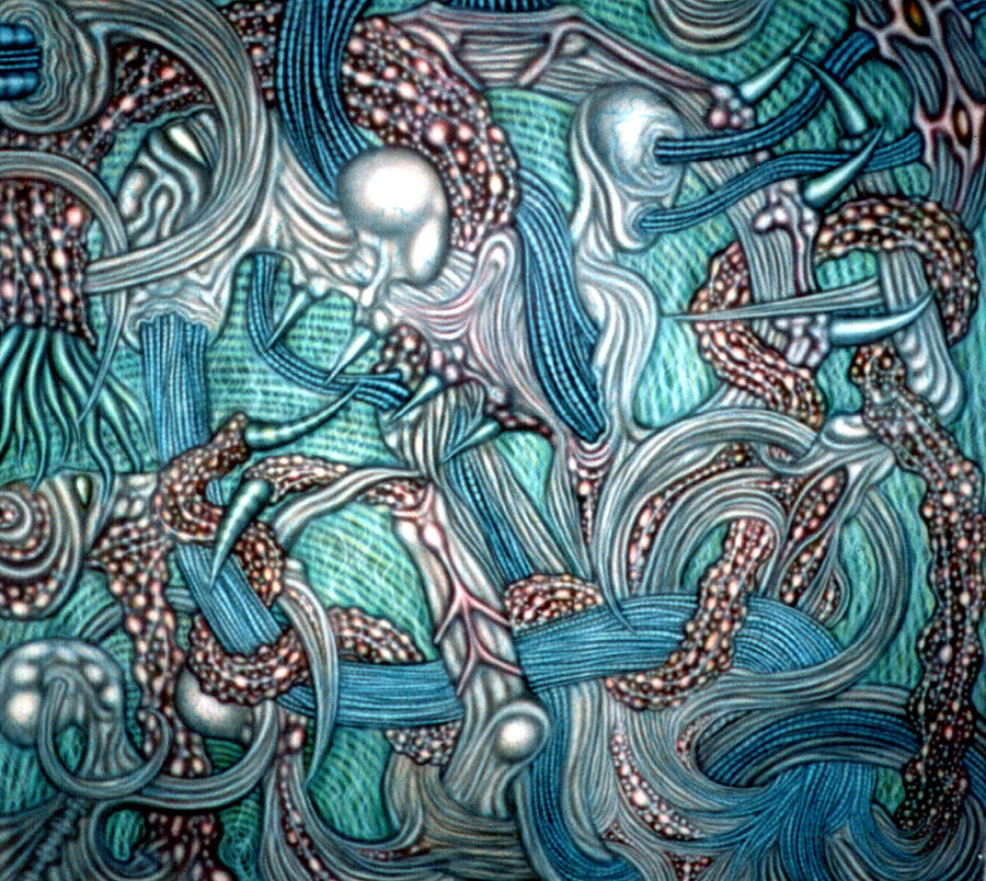 Circuitry Painting by Leigh Odom