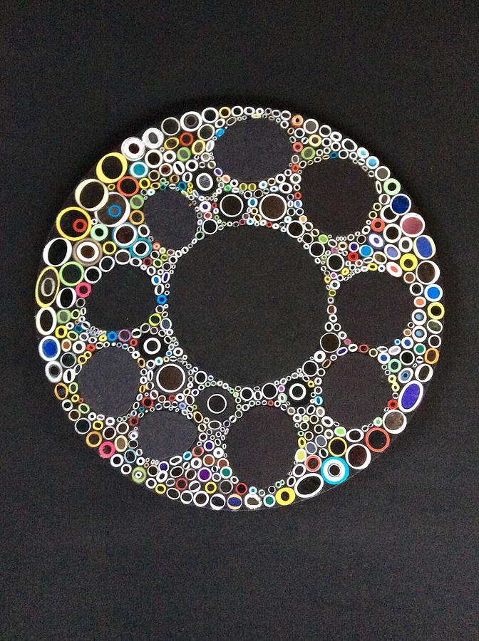 Circular Convergence of Mutated Molecules Mixed Media by Douglas Fromm