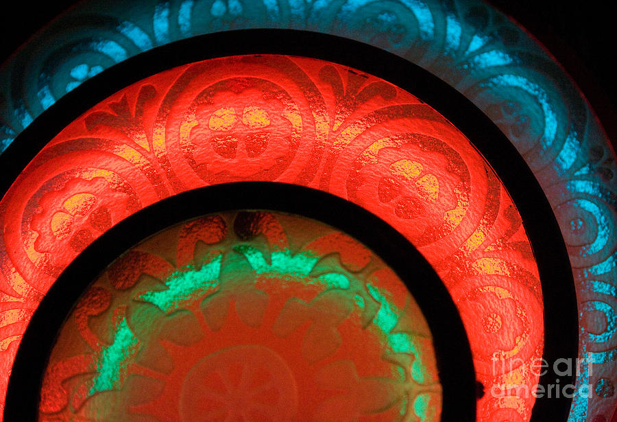 Circular Neon Wall Light Photograph by Fred Lassmann