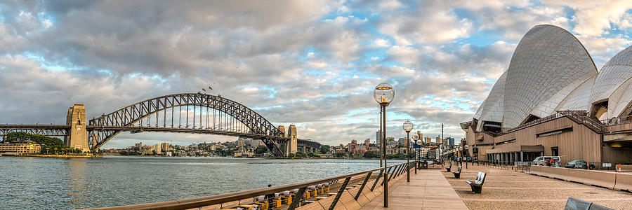 Circular Quay Panorama in Sydney Photograph by James Udall