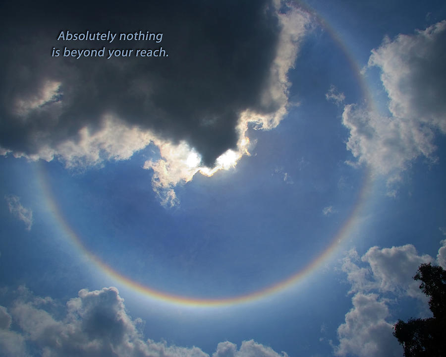 Nature Photograph - Circular Rainbow Inspiration by David Coblitz