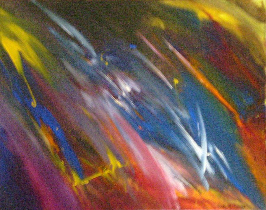 Abstract Painting - Circumference by Kelly M Turner