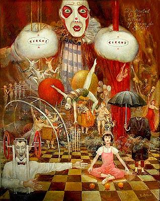 Circus - I Painting by Vladimir Ryklin - Fine Art America